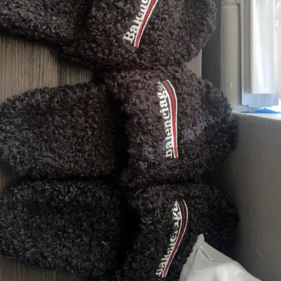 2 pairs of Balenciaga fuzzys main image 4